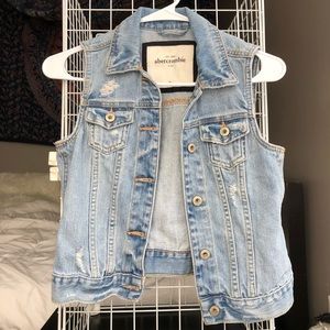 abercrombie kids denim vest